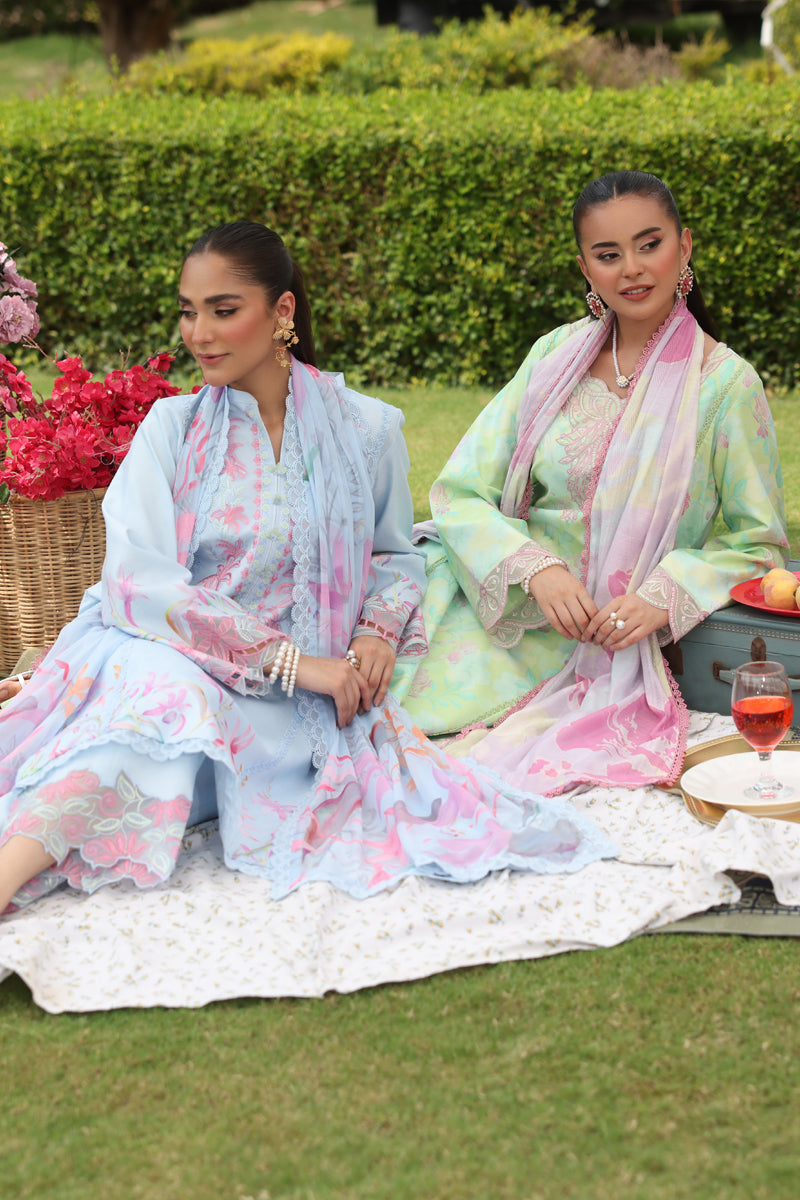 Rang Rasiya Lifestyle Embroidered Lawn Unstitched 3Pc Suit D-13 ZUBIYA