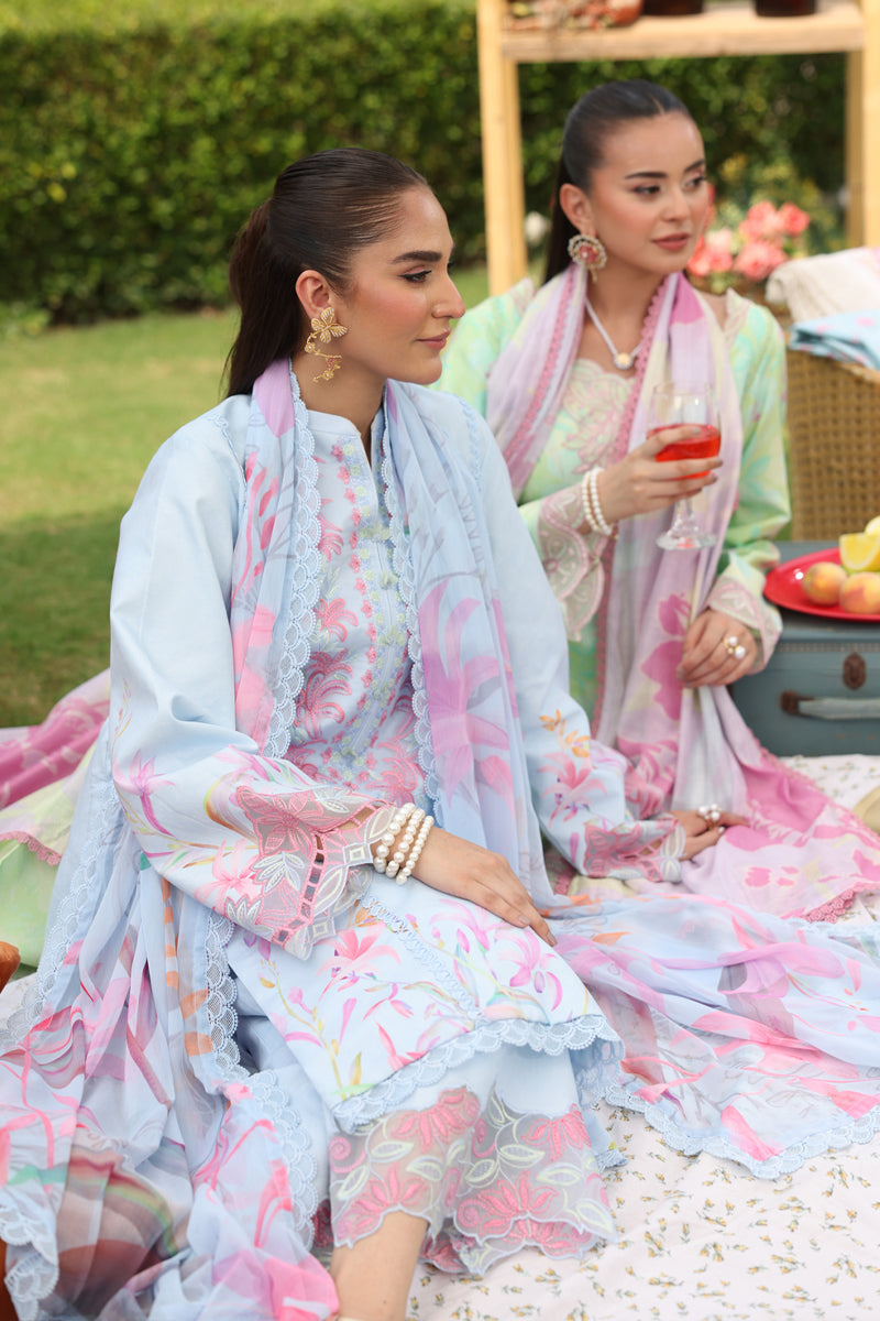 Rang Rasiya Lifestyle Embroidered Lawn Unstitched 3Pc Suit D-13 ZUBIYA