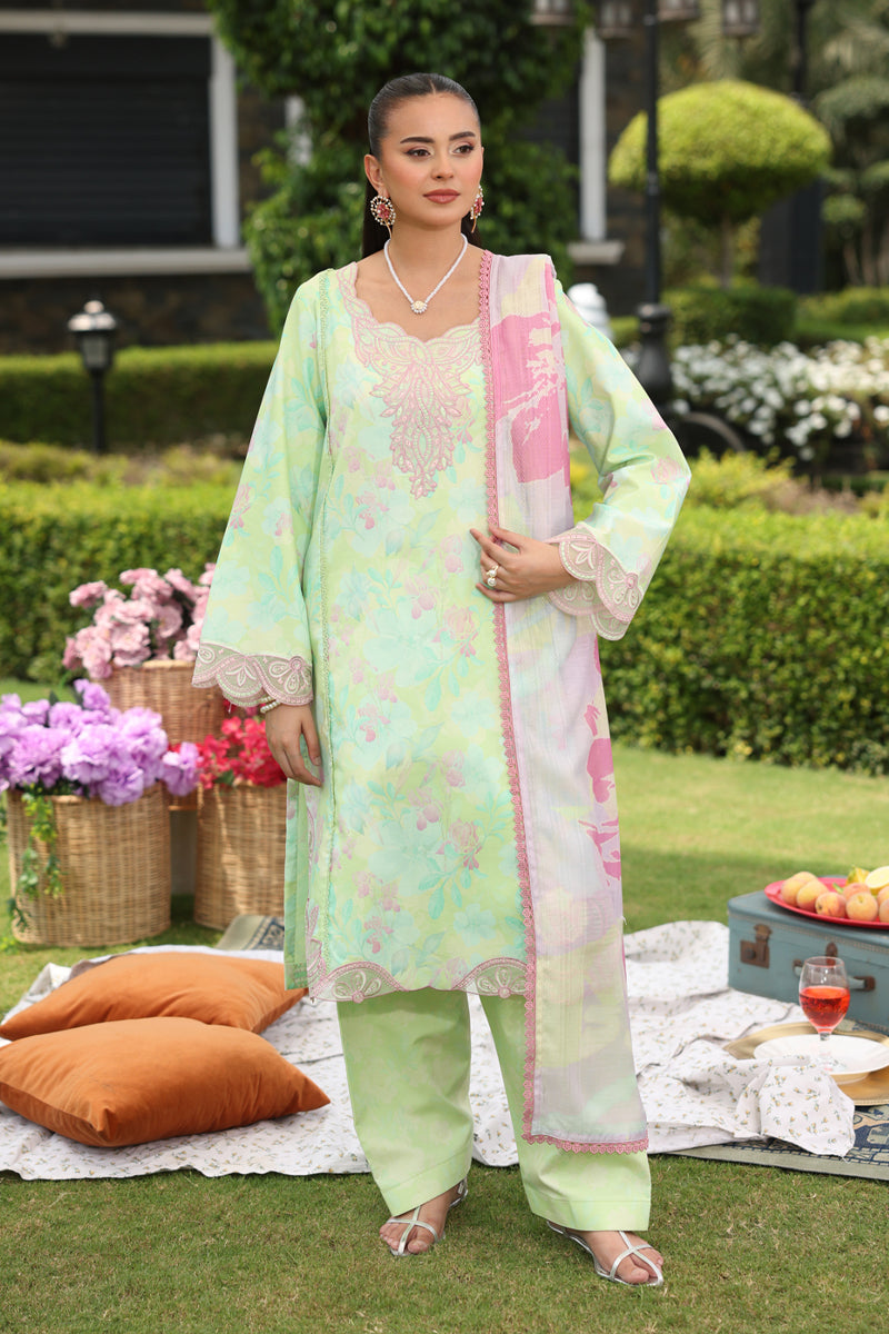 Rang Rasiya Lifestyle Embroidered Lawn Unstitched 3Pc Suit D-13 ZUBIYA