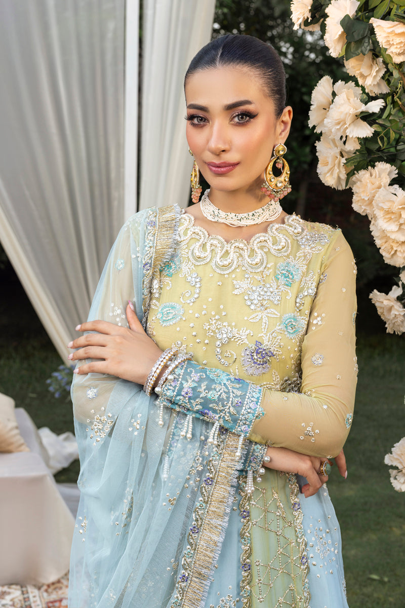 Rang Rasiya Embroidered Chiffon Unstitched 3Pc Suit D-03 SAMARA