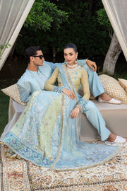 Rang Rasiya Embroidered Chiffon Unstitched 3Pc Suit D-03 SAMARA