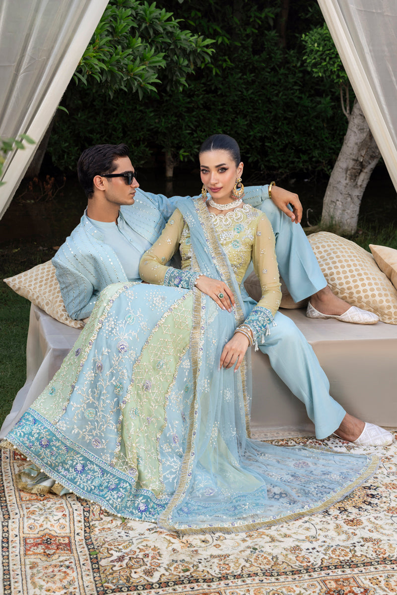Rang Rasiya Embroidered Chiffon Unstitched 3Pc Suit D-03 SAMARA