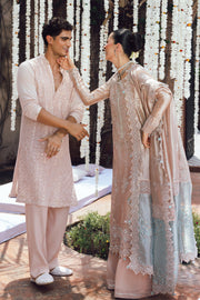 Rang Rasiya Embroidered Organza Unstitched 3Pc Suit D-06 NAYAB