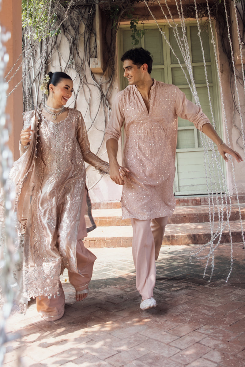 Rang Rasiya Embroidered Organza Unstitched 3Pc Suit D-06 NAYAB