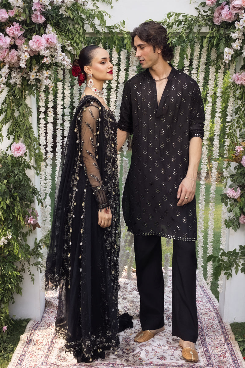 Rang Rasiya Embroidered Net Unstitched 3Pc Suit D-07 NATASHA