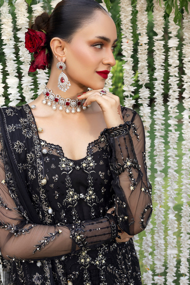 Rang Rasiya Embroidered Net Unstitched 3Pc Suit D-07 NATASHA