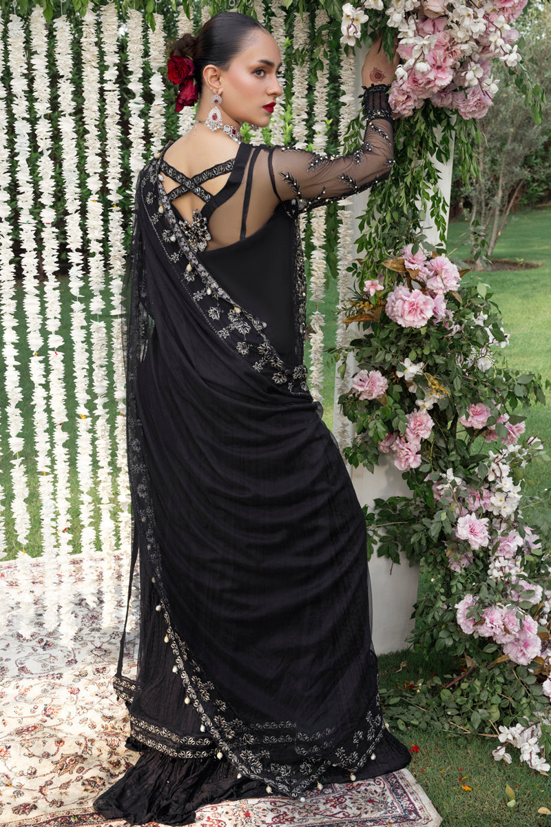 Rang Rasiya Embroidered Net Unstitched 3Pc Suit D-07 NATASHA