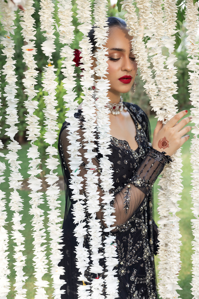 Rang Rasiya Embroidered Net Unstitched 3Pc Suit D-07 NATASHA