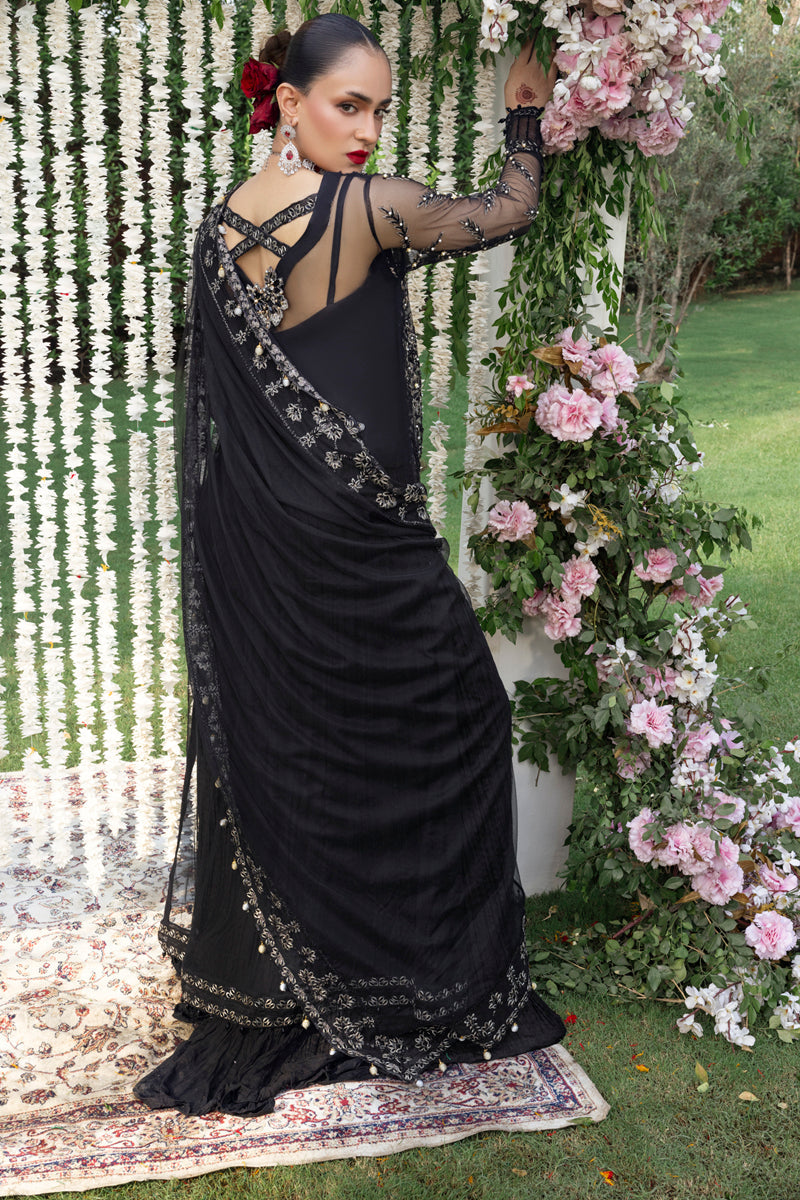 Rang Rasiya Embroidered Net Unstitched 3Pc Suit D-07 NATASHA