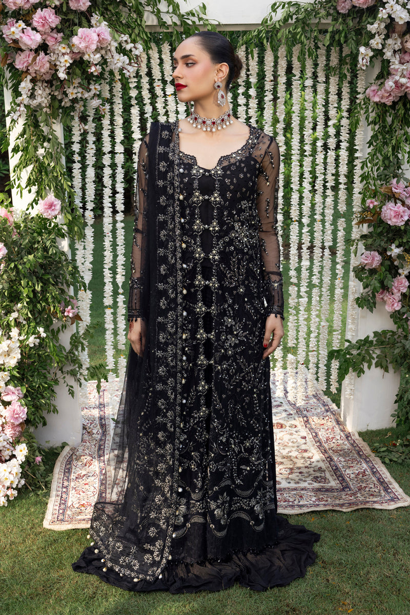 Rang Rasiya Embroidered Net Unstitched 3Pc Suit D-07 NATASHA