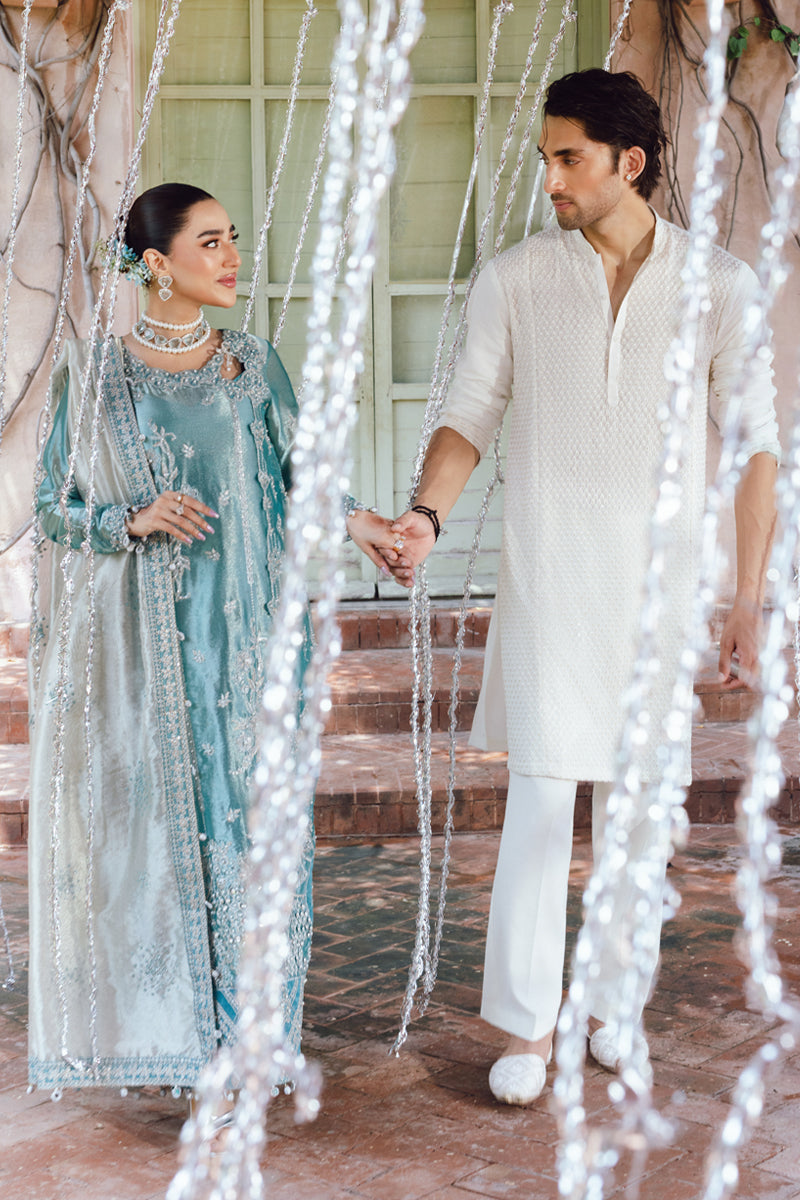 Rang Rasiya Embroidered Organza Unstitched 3Pc Suit D-08 ALISHA