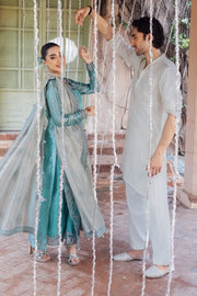Rang Rasiya Embroidered Organza Unstitched 3Pc Suit D-08 ALISHA