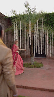 Rang Rasiya Embroidered Organza Unstitched 3Pc Suit D-10 NARMEEN