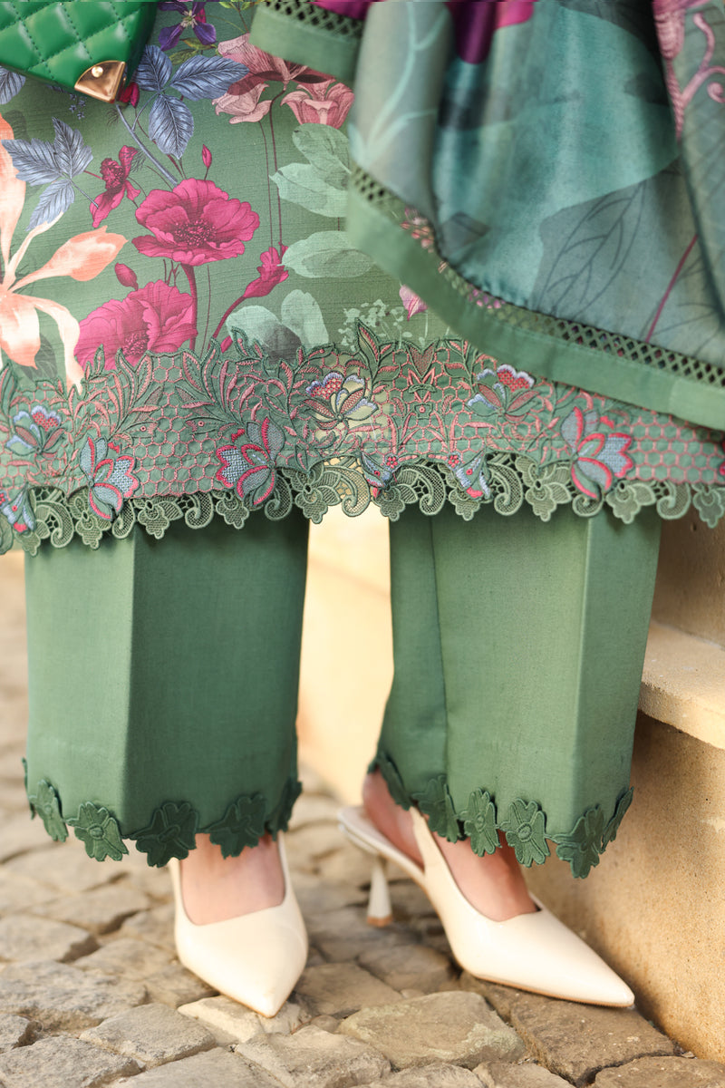 Rang Rasiya Lifestyle Embroidered Linen Unstitched 3Pc Suit D-05 Lisa