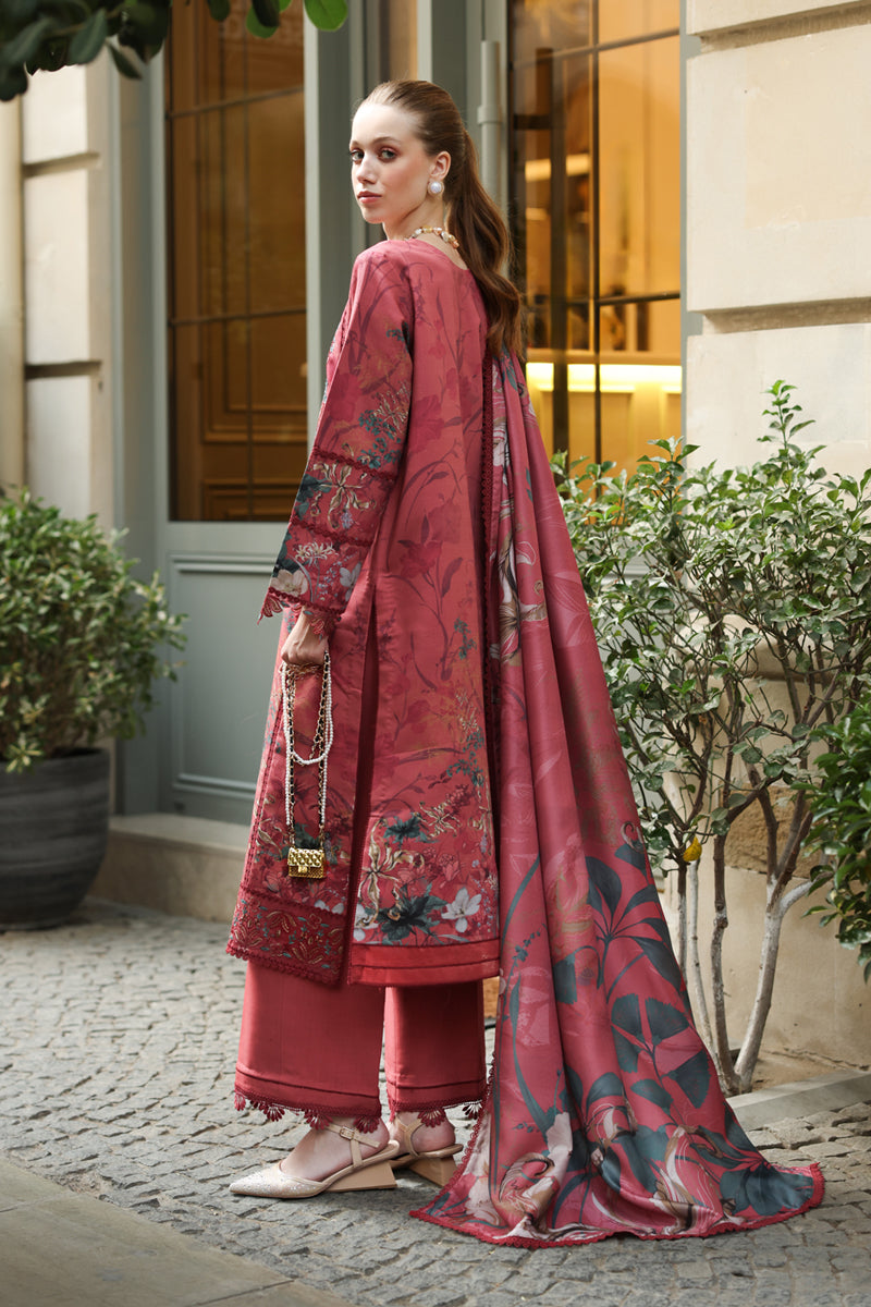 Rang Rasiya Lifestyle Embroidered Linen Unstitched 3Pc Suit D-06 Emily