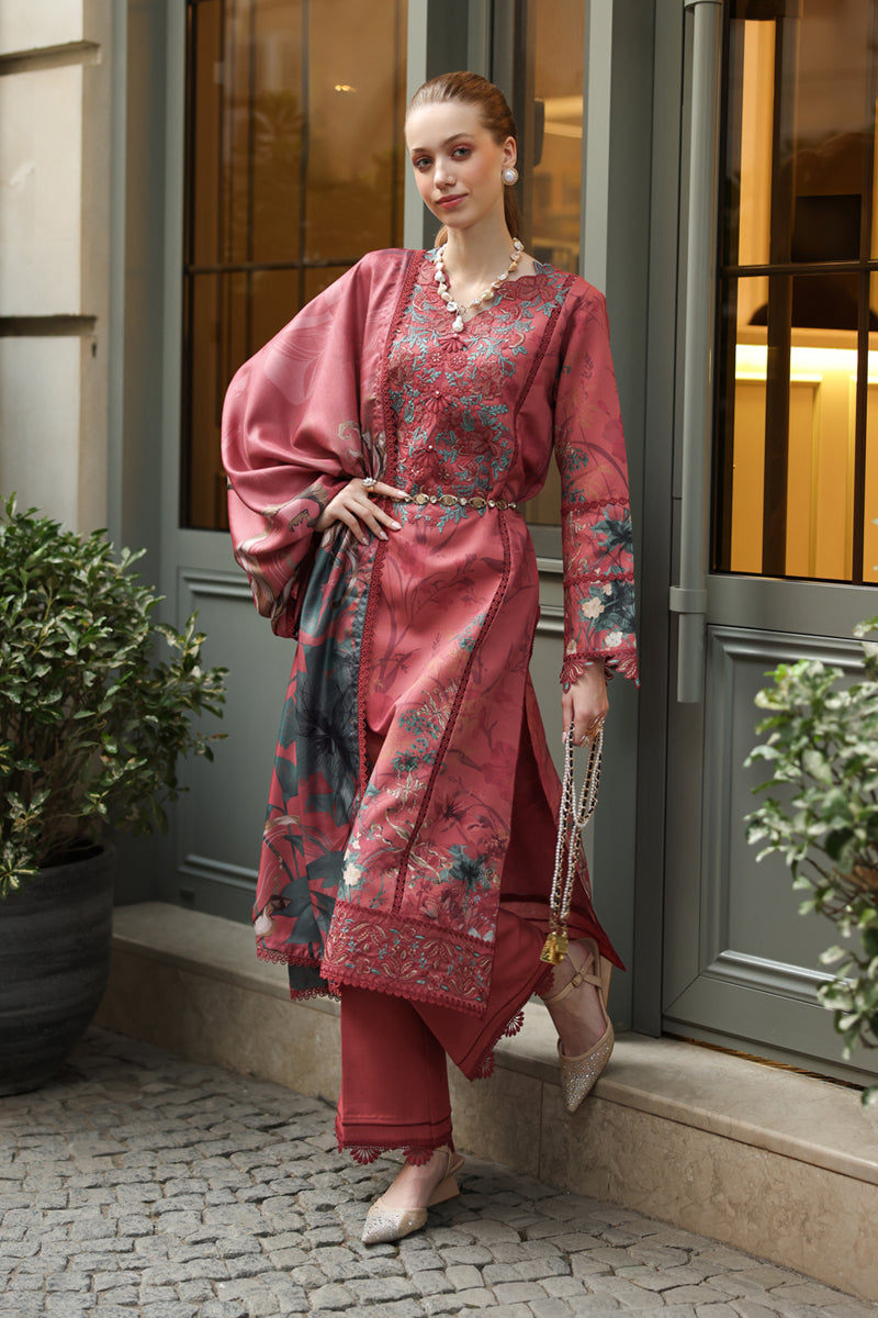 Rang Rasiya Lifestyle Embroidered Linen Unstitched 3Pc Suit D-06 Emily