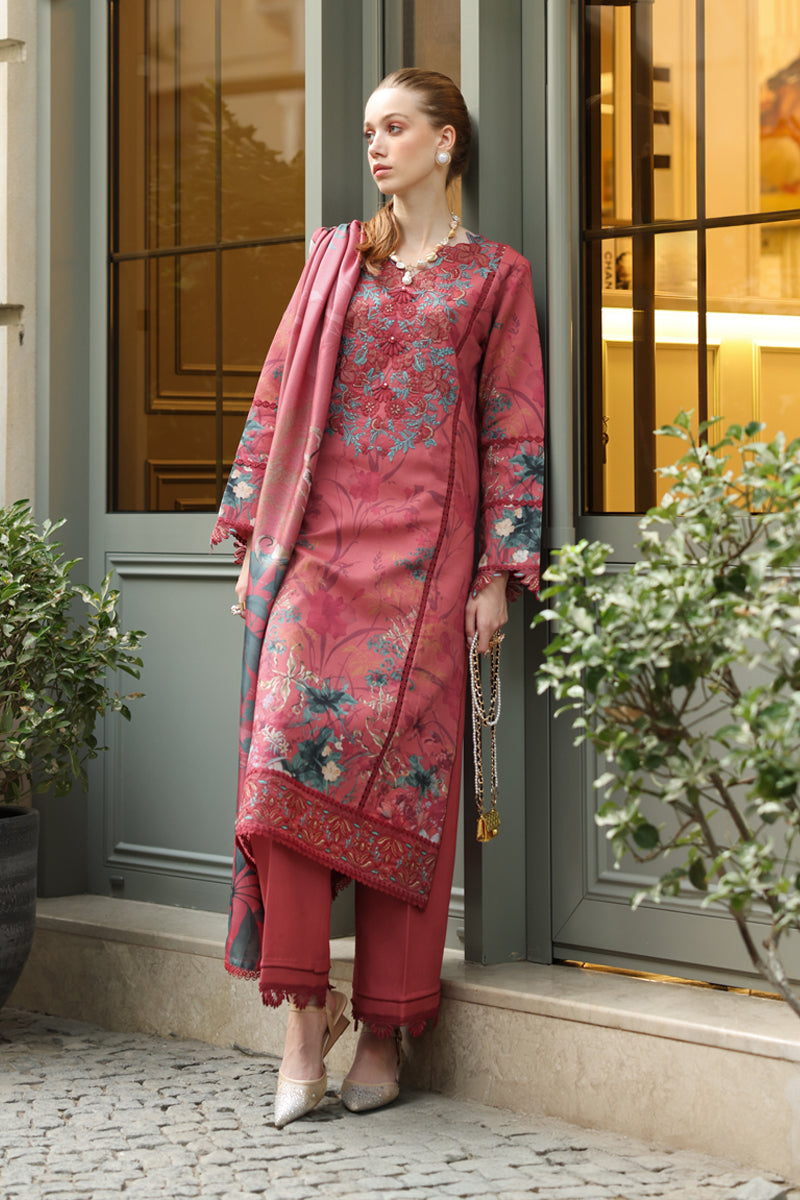 Rang Rasiya Lifestyle Embroidered Linen Unstitched 3Pc Suit D-06 Emily