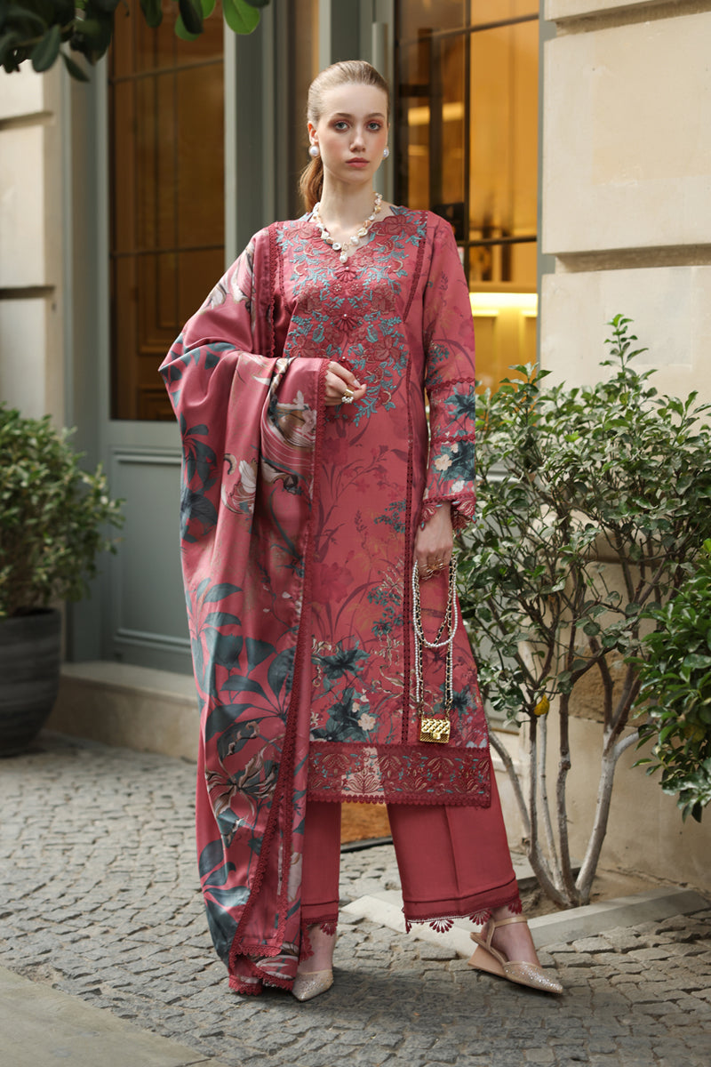 Rang Rasiya Lifestyle Embroidered Linen Unstitched 3Pc Suit D-06 Emily