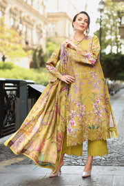 Rang Rasiya Lifestyle Embroidered Linen Unstitched 3Pc Suit D-08 Eva