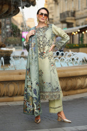 Rang Rasiya Lifestyle Embroidered Linen Unstitched 3Pc Suit D-09 Autumn
