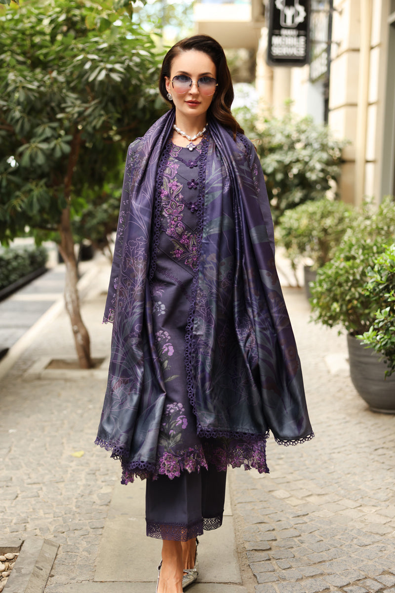 Rang Rasiya Lifestyle Embroidered Linen Unstitched 3Pc Suit D-10 Ella