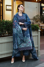 Rang Rasiya Lifestyle Embroidered Khaddar Unstitched 3Pc Suit D-11 Isla