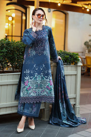 Rang Rasiya Lifestyle Embroidered Khaddar Unstitched 3Pc Suit D-11 Isla
