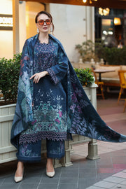 Rang Rasiya Lifestyle Embroidered Khaddar Unstitched 3Pc Suit D-11 Isla