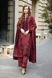Rang Rasiya Lifestyle Embroidered Khaddar Unstitched 3Pc Suit D-13 Abigail