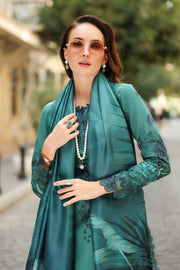 Rang Rasiya Lifestyle Embroidered Khaddar Unstitched 3Pc Suit D-14 Jade