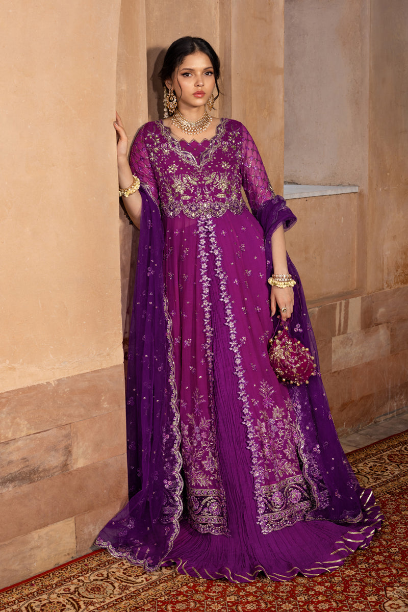 Rang Rasiya Embroidered Chiffon Unstitched 3Pc Suit D-03 AALIYAH