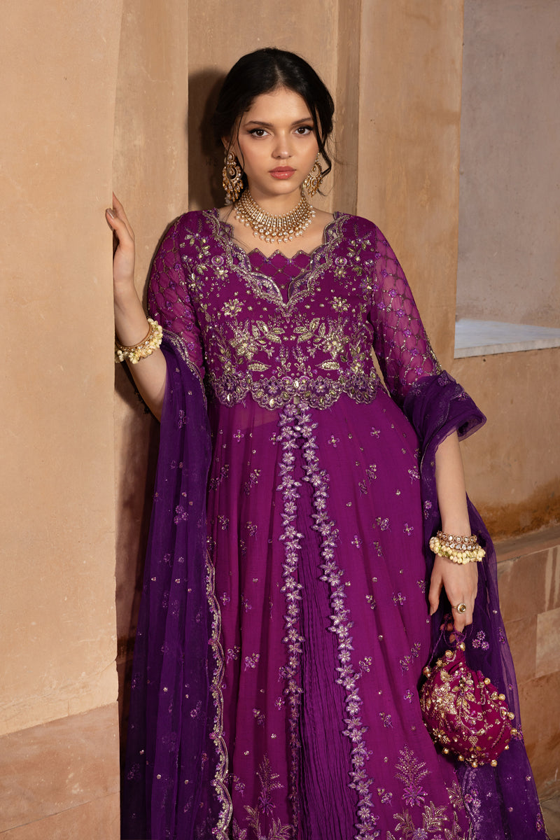 Rang Rasiya Embroidered Chiffon Unstitched 3Pc Suit D-03 AALIYAH