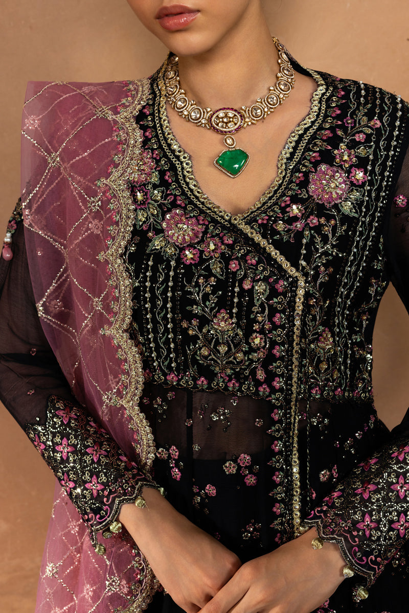 Rang Rasiya Embroidered Chiffon Unstitched 3Pc Suit D-04 SOFIA