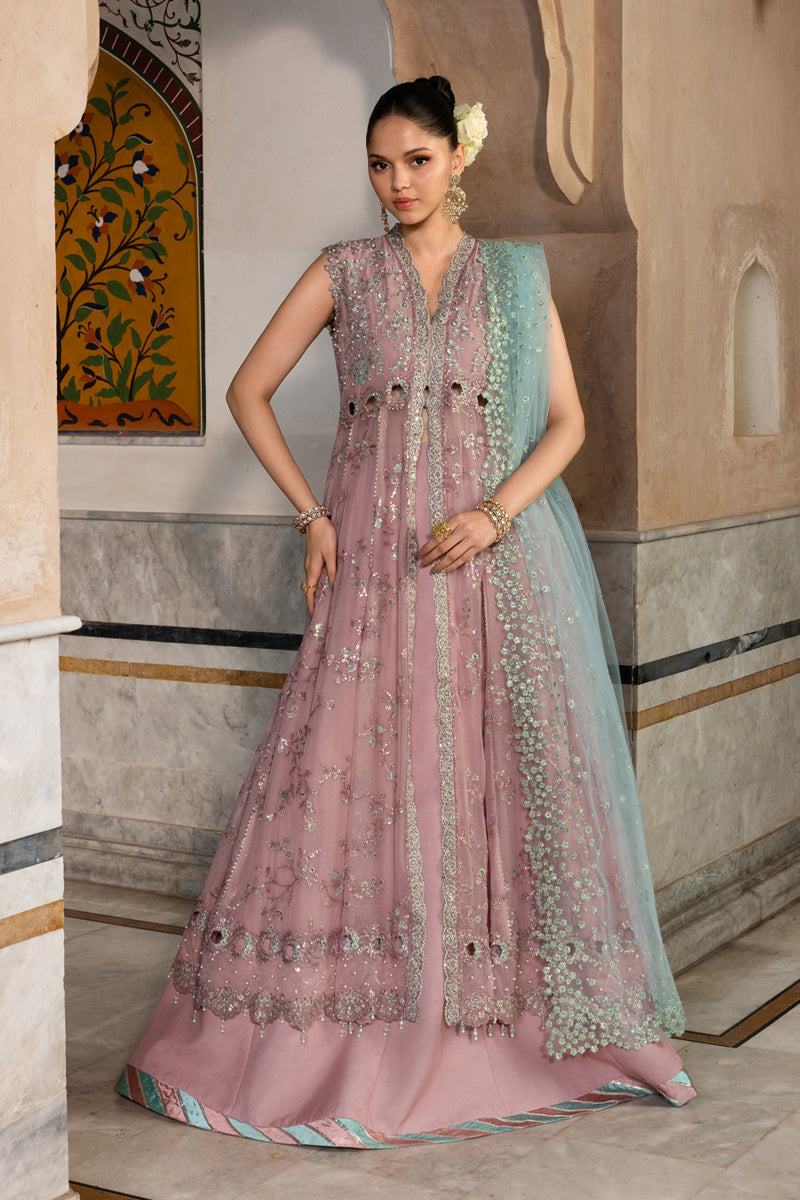 Rang Rasiya Embroidered Chiffon Unstitched 3Pc Suit D-05 MAHIBA