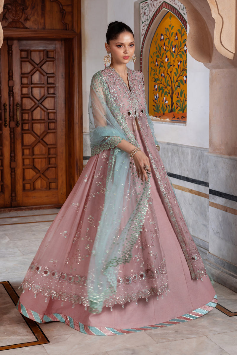 Rang Rasiya Embroidered Chiffon Unstitched 3Pc Suit D-05 MAHIBA