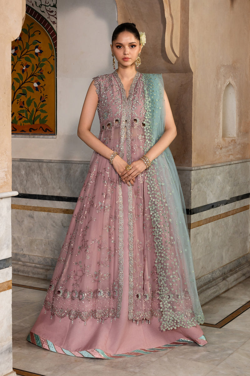 Rang Rasiya Embroidered Chiffon Unstitched 3Pc Suit D-05 MAHIBA