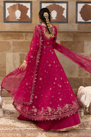 Rang Rasiya Embroidered Chiffon Unstitched 3Pc Suit D-06 FAREEHA