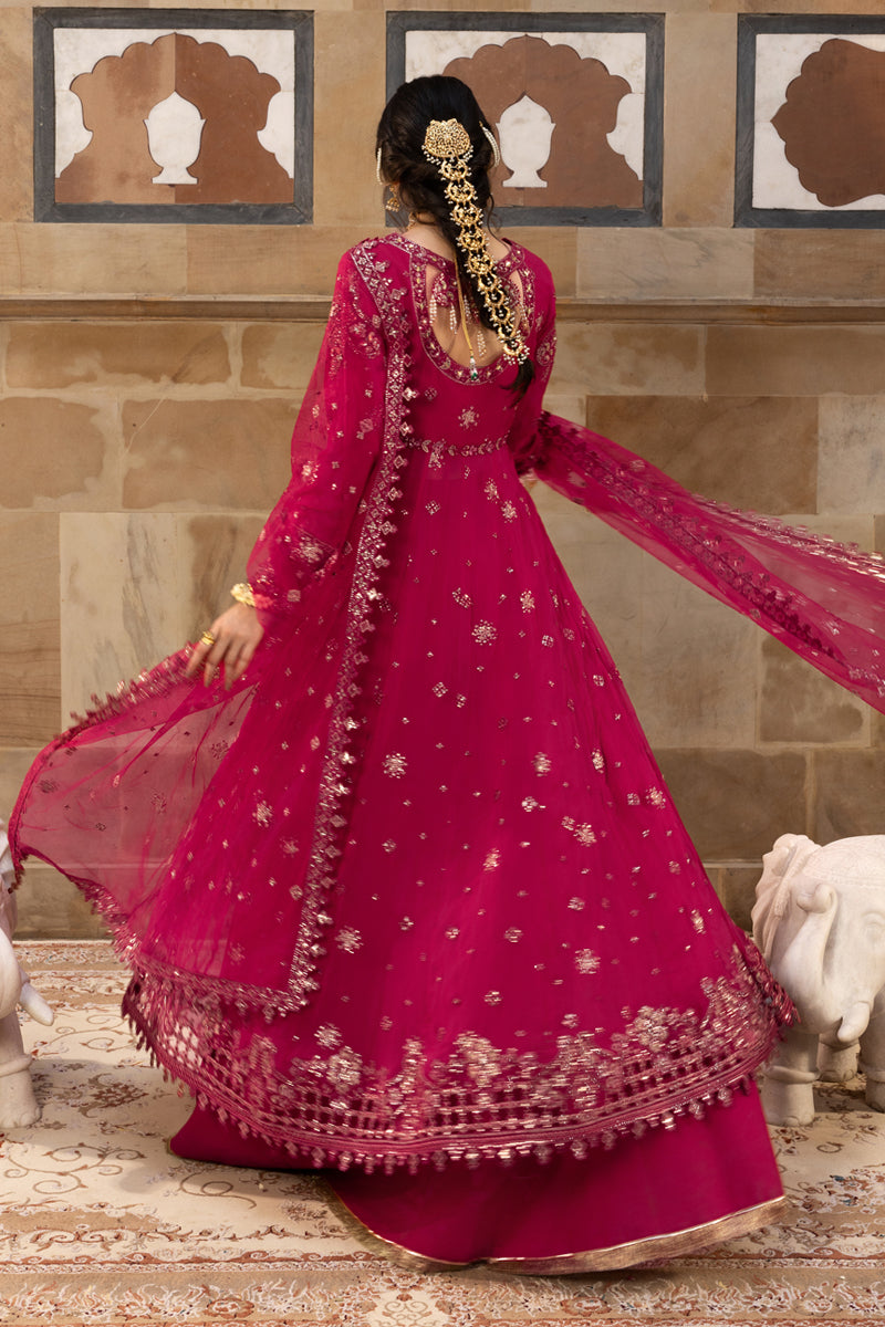 Rang Rasiya Embroidered Chiffon Unstitched 3Pc Suit D-06 FAREEHA