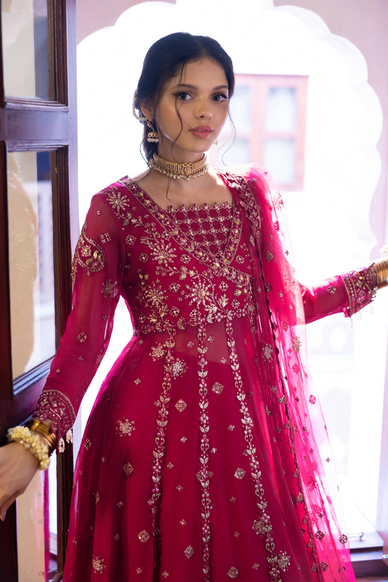 Rang Rasiya Embroidered Chiffon Unstitched 3Pc Suit D-06 FAREEHA