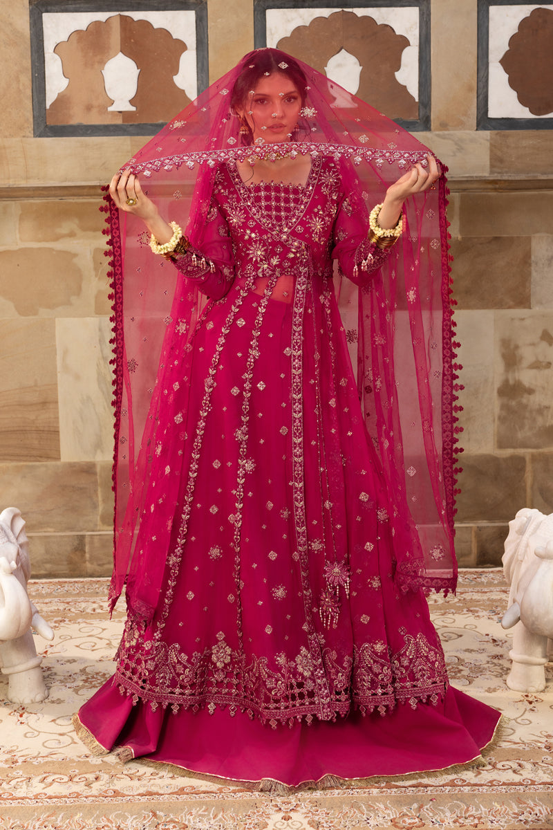 Rang Rasiya Embroidered Chiffon Unstitched 3Pc Suit D-06 FAREEHA
