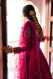 Rang Rasiya Embroidered Chiffon Unstitched 3Pc Suit D-06 FAREEHA