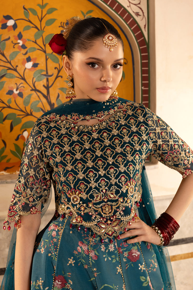 Rang Rasiya Embroidered Chiffon Unstitched 3Pc Suit D-07 ZEENAT