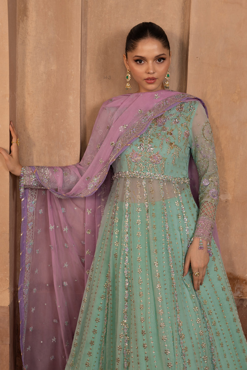 Rang Rasiya Embroidered Chiffon Unstitched 3Pc Suit D-08 ZOHA