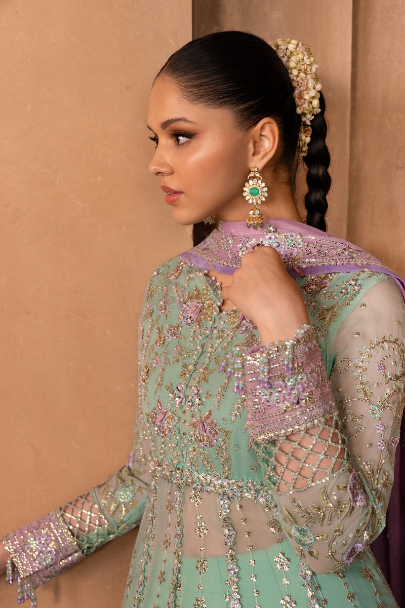 Rang Rasiya Embroidered Chiffon Unstitched 3Pc Suit D-08 ZOHA
