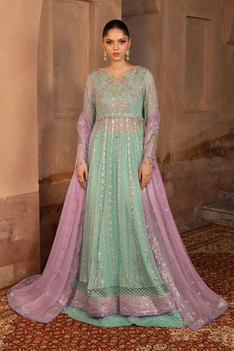 Rang Rasiya Embroidered Chiffon Unstitched 3Pc Suit D-08 ZOHA