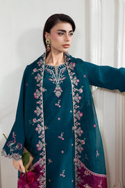 Rang Rasiya Lumeire Silk Unstitched Embroidered 3Pc Suit - Carmin