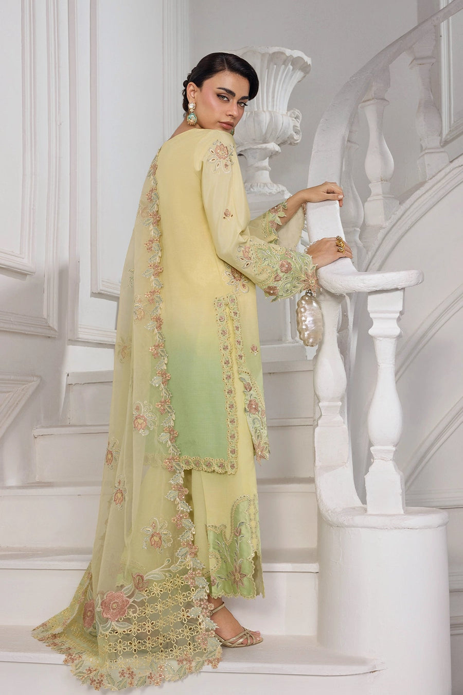 Rang Rasiya Lumeire Silk Unstitched Embroidered 3Pc Suit - Lucia
