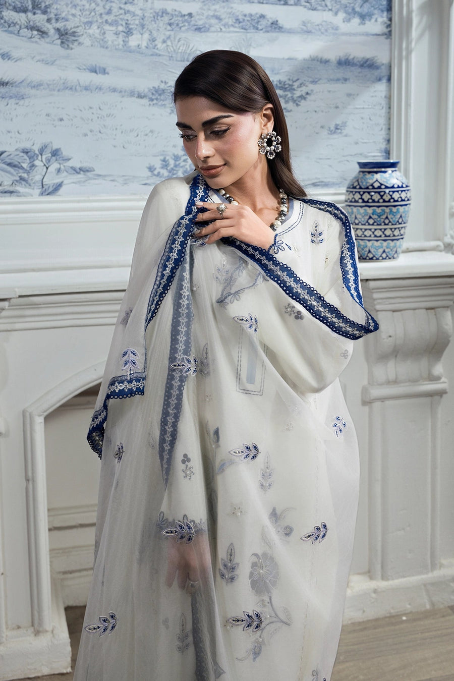 Rang Rasiya Lumeire Silk Unstitched Embroidered 3Pc Suit - Luna