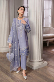 Rang Rasiya Lumeire Silk Unstitched Embroidered 3Pc Suit - Mistica