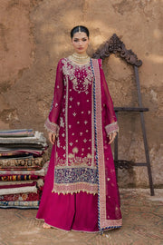 Rang Rasiya Chatoyer Embroidered Chiffon Unstitched 3Pc Suit - Flame